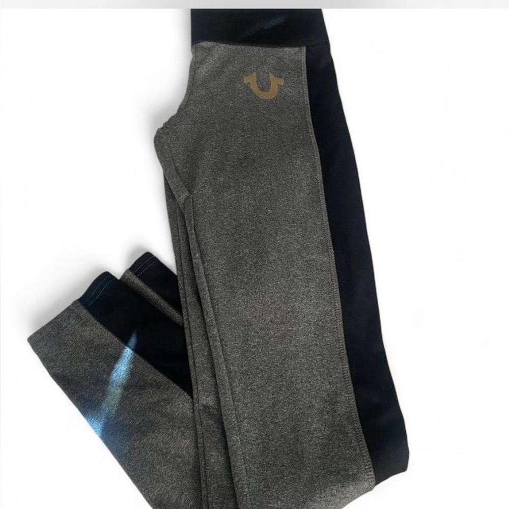 True Religion Gray and Black leggings